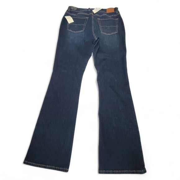 Lucky Brand Emma Boot Cut Jeans Women’s Size 14W Regular Faded Denim Hippie NWT - Picture 2 of 11